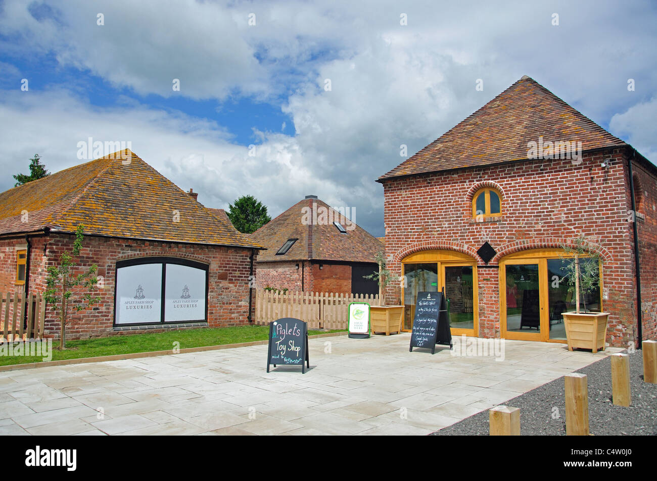 Apley Hofladen in der Nähe von Bridgnorth, Shropshire, England, Vereinigtes Königreich Stockfoto