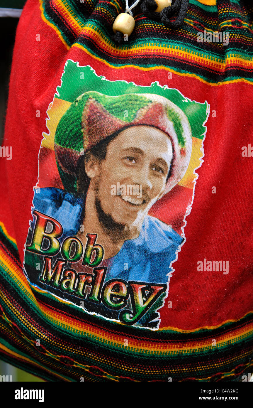 Bob Marley-Tasche zum Verkauf Stockfoto
