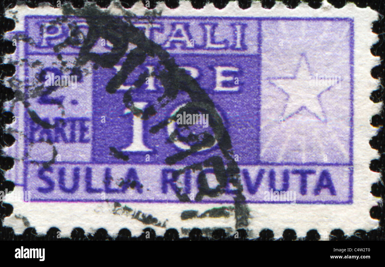 Briefmarken für Pakete und Päckchen Stockfotografie - Alamy