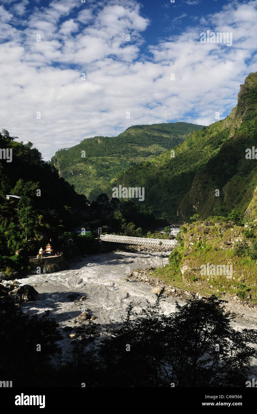 Kali Gandaki Fluss, Annapurna Conservation Area, Dhawalagiri, Pashchimanchal, Nepal Stockfoto