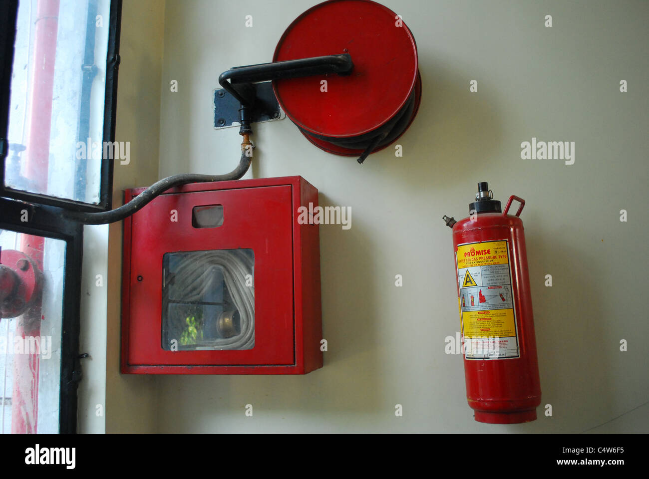 Feuerwehr-Ausrüstung Stockfoto