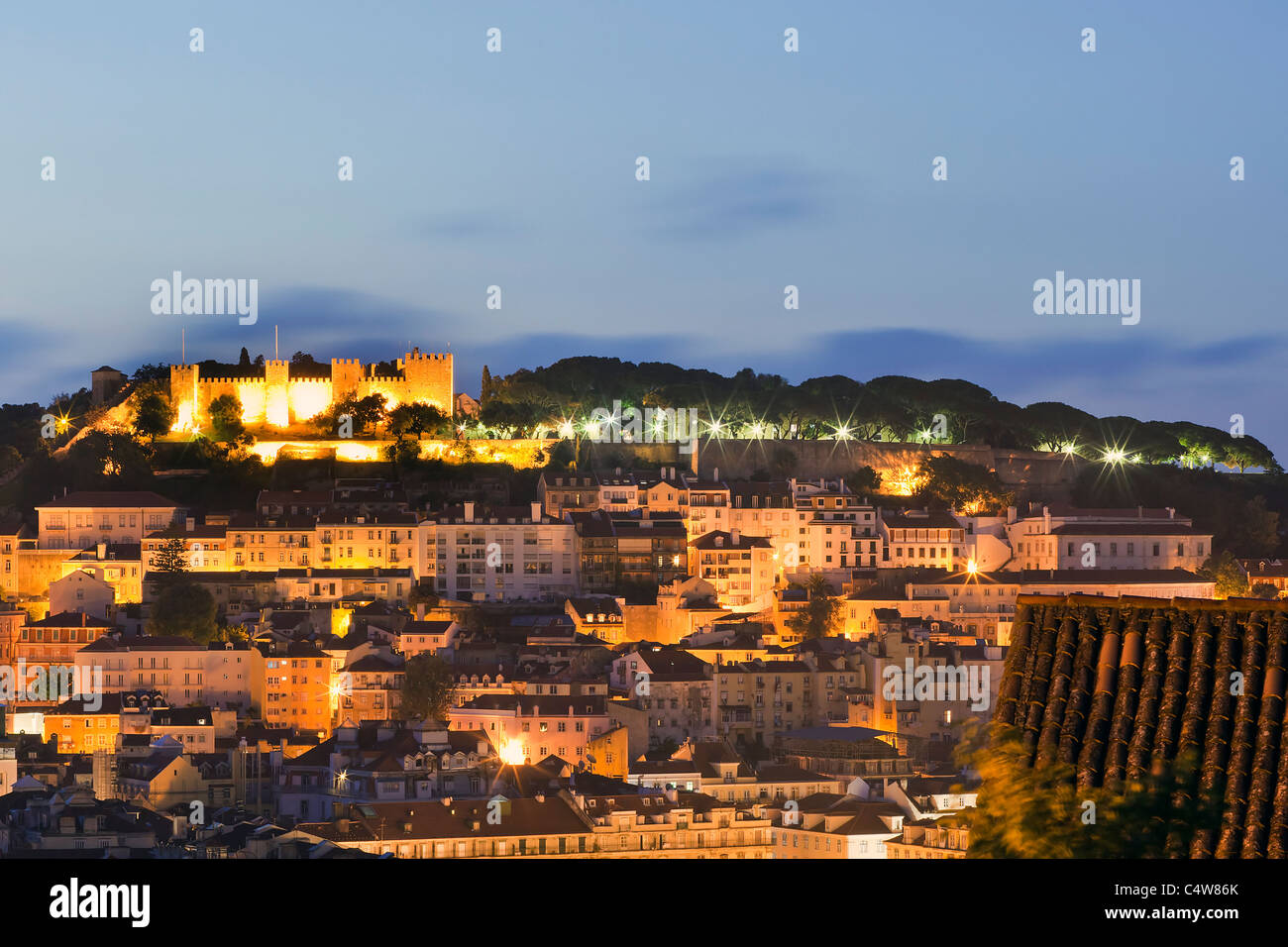 S. Burg Jorge, Lissabon, Portugal, Europa Stockfoto