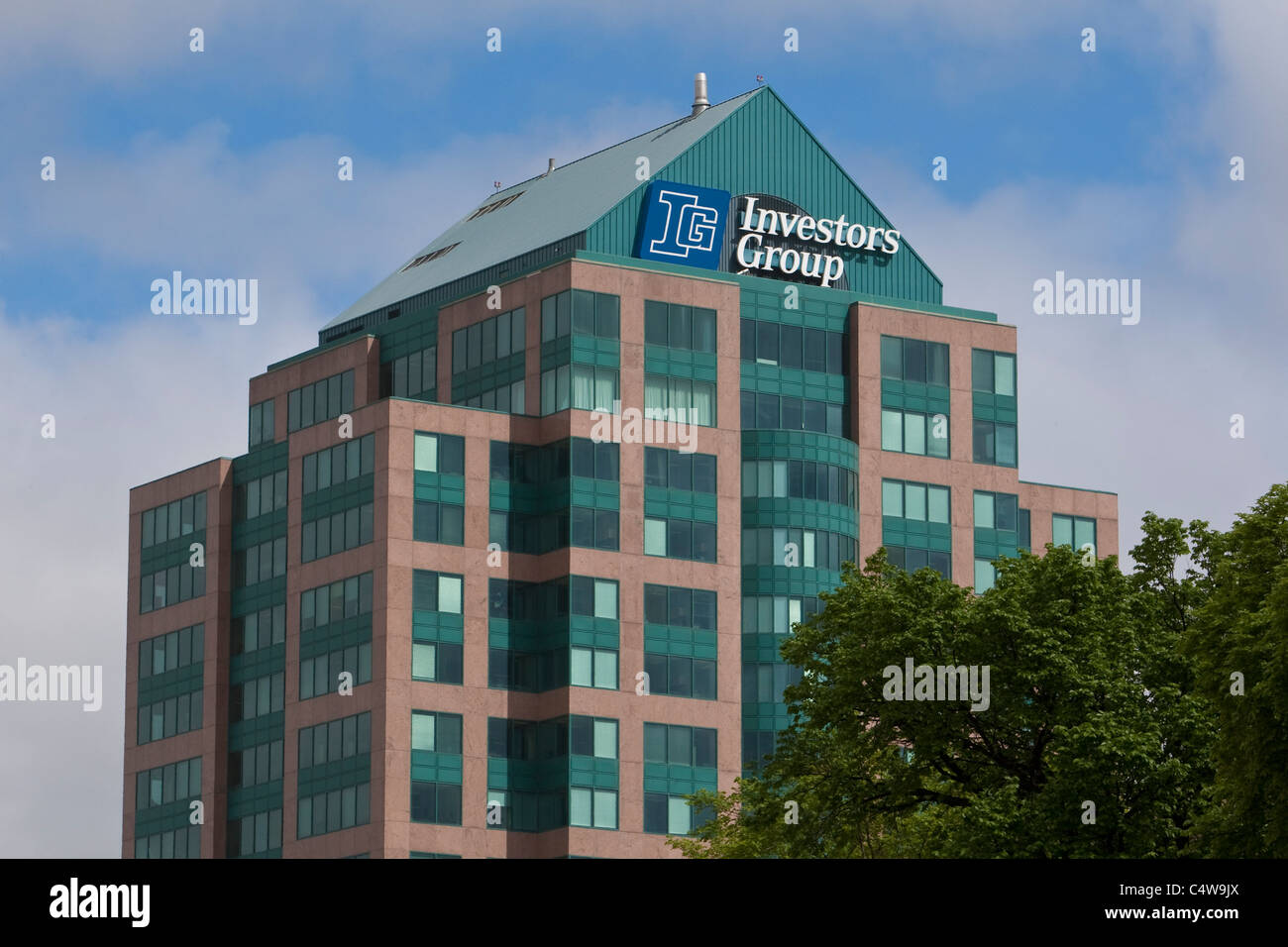 Investorengruppe (IGM Financial Inc.) Hauptsitz (One Canada Centre) ist in Winnipeg abgebildet. Stockfoto