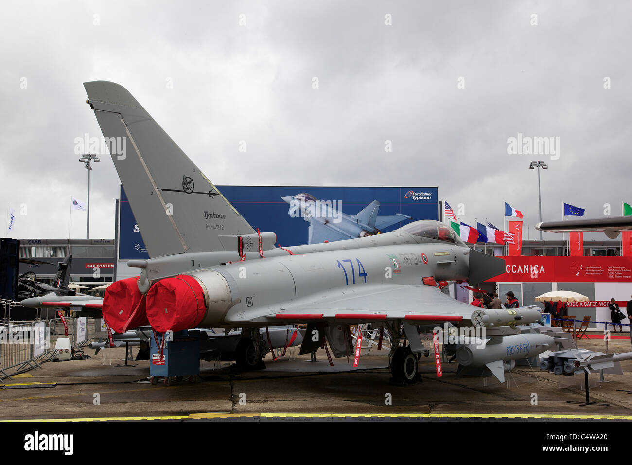 Eurofighter Typhoon auf statische Anzeige in Le Bourget, Juni 2011 Stockfoto