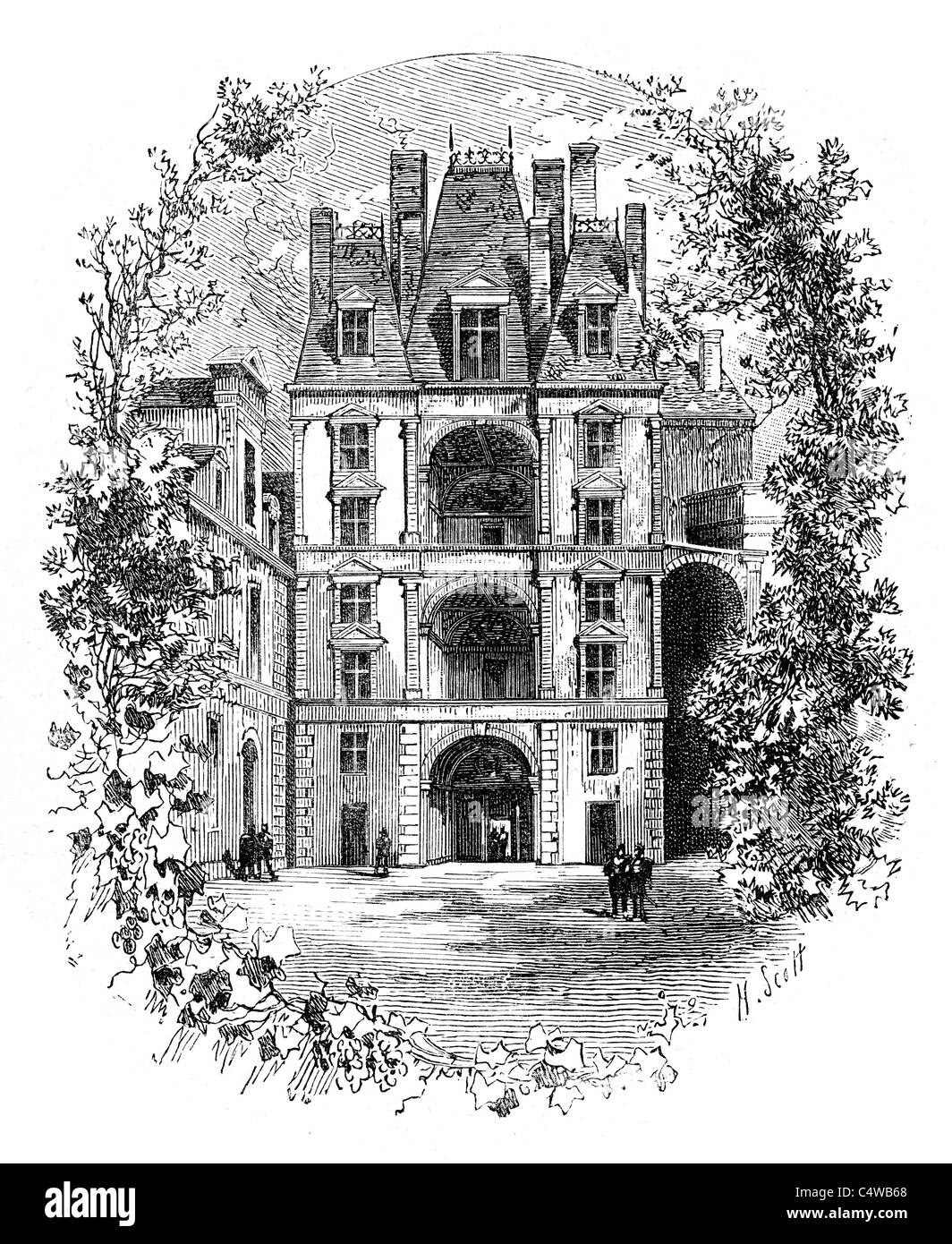 Französischen Château Stockfoto