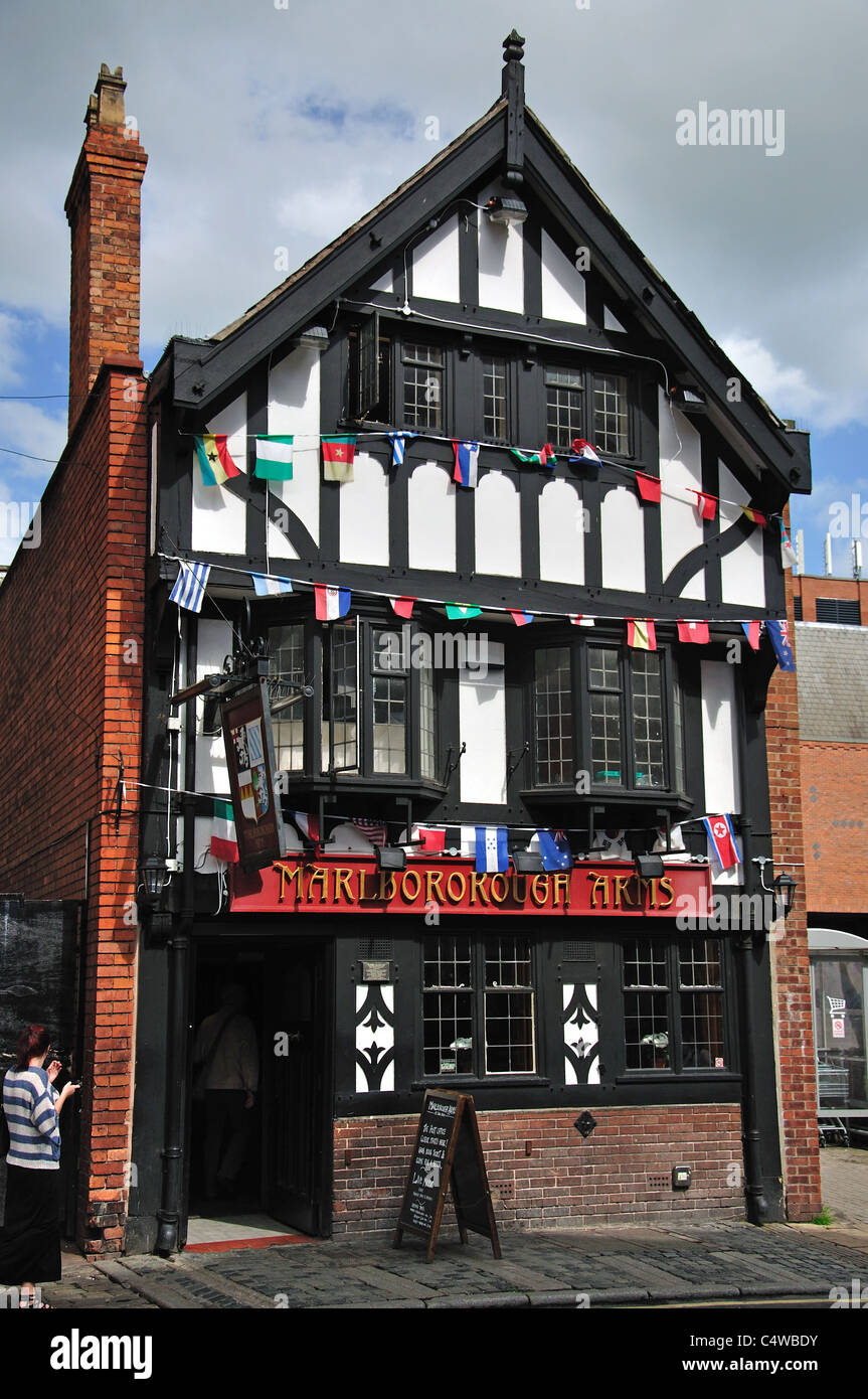 Marlborough Arms Pub, St John Street, Chester, Cheshire, England, Vereinigtes Königreich Stockfoto