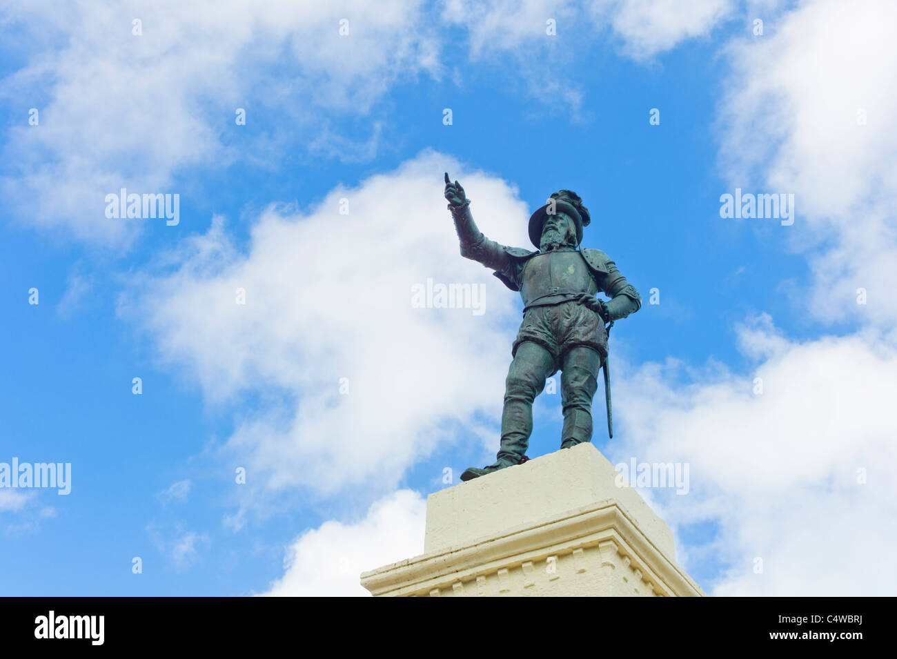 Puerto Rico, Old San Juan, Juan Ponce De Leon Statue Stockfoto