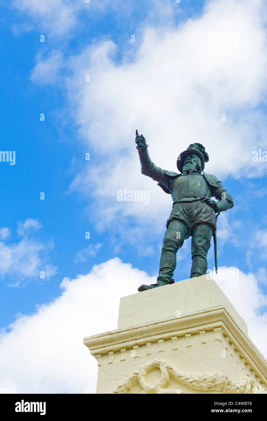 Puerto Rico, Old San Juan, Juan Ponce De Leon Statue Stockfoto