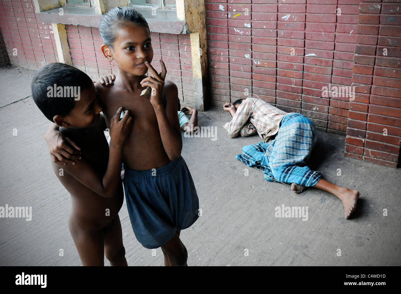 Eine Szene in Dhaka, Bangladesch Stockfoto