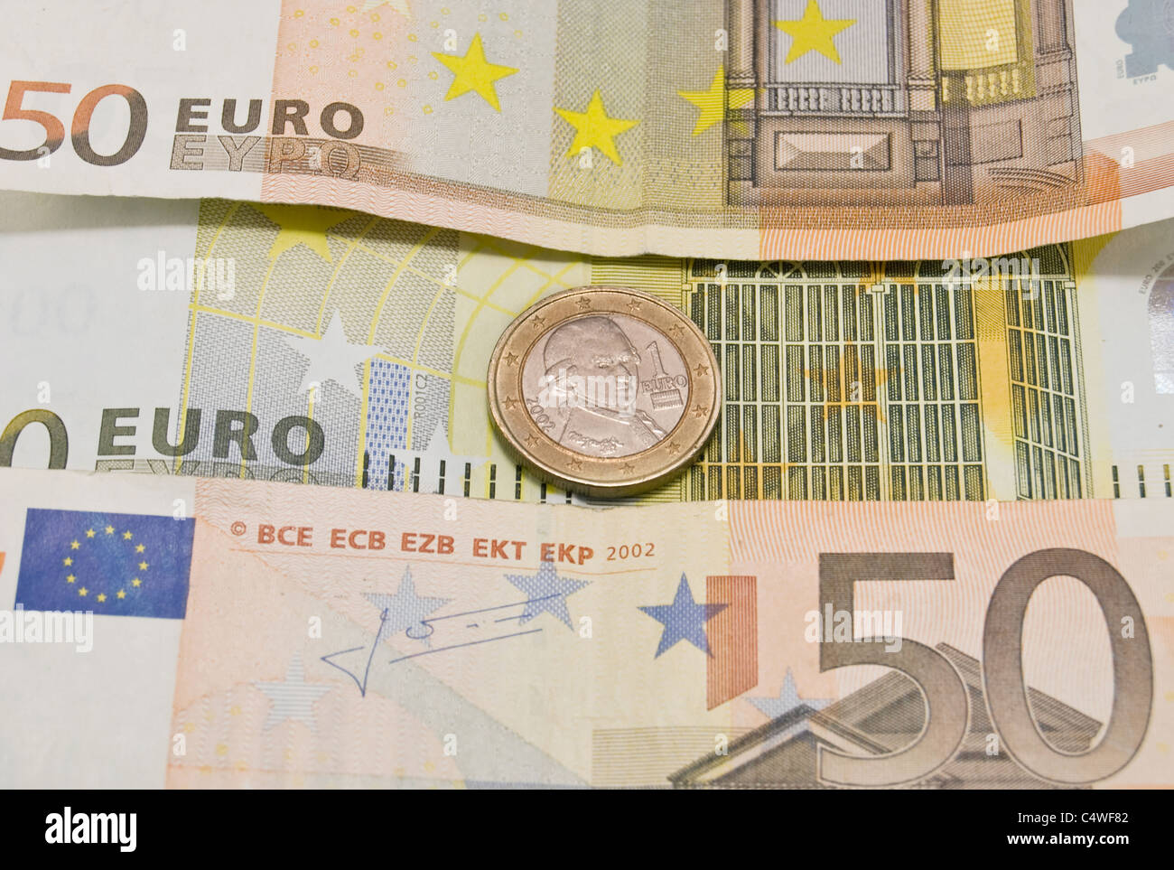 EU-Währung Stockfoto