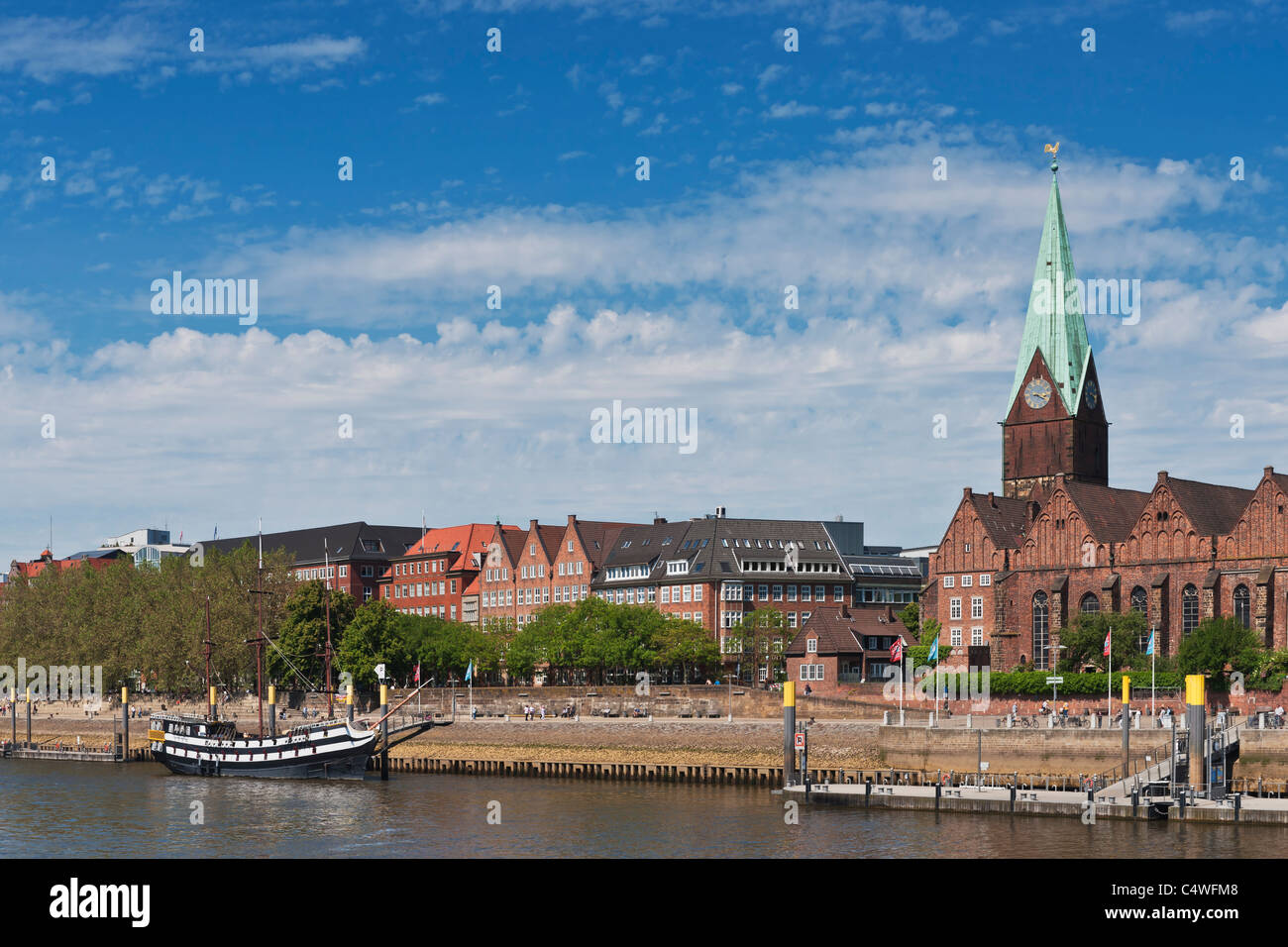 Schlachte, Bremen, Deutschland, Europa Stockfoto