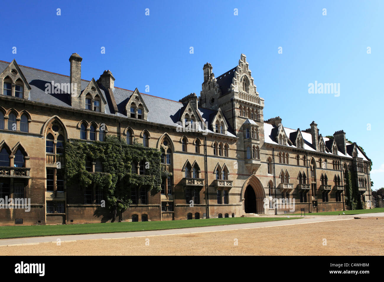 Die Wiese-Gebäude, ein Teil der University of Oxford Christ Church College in Oxford, England. Stockfoto