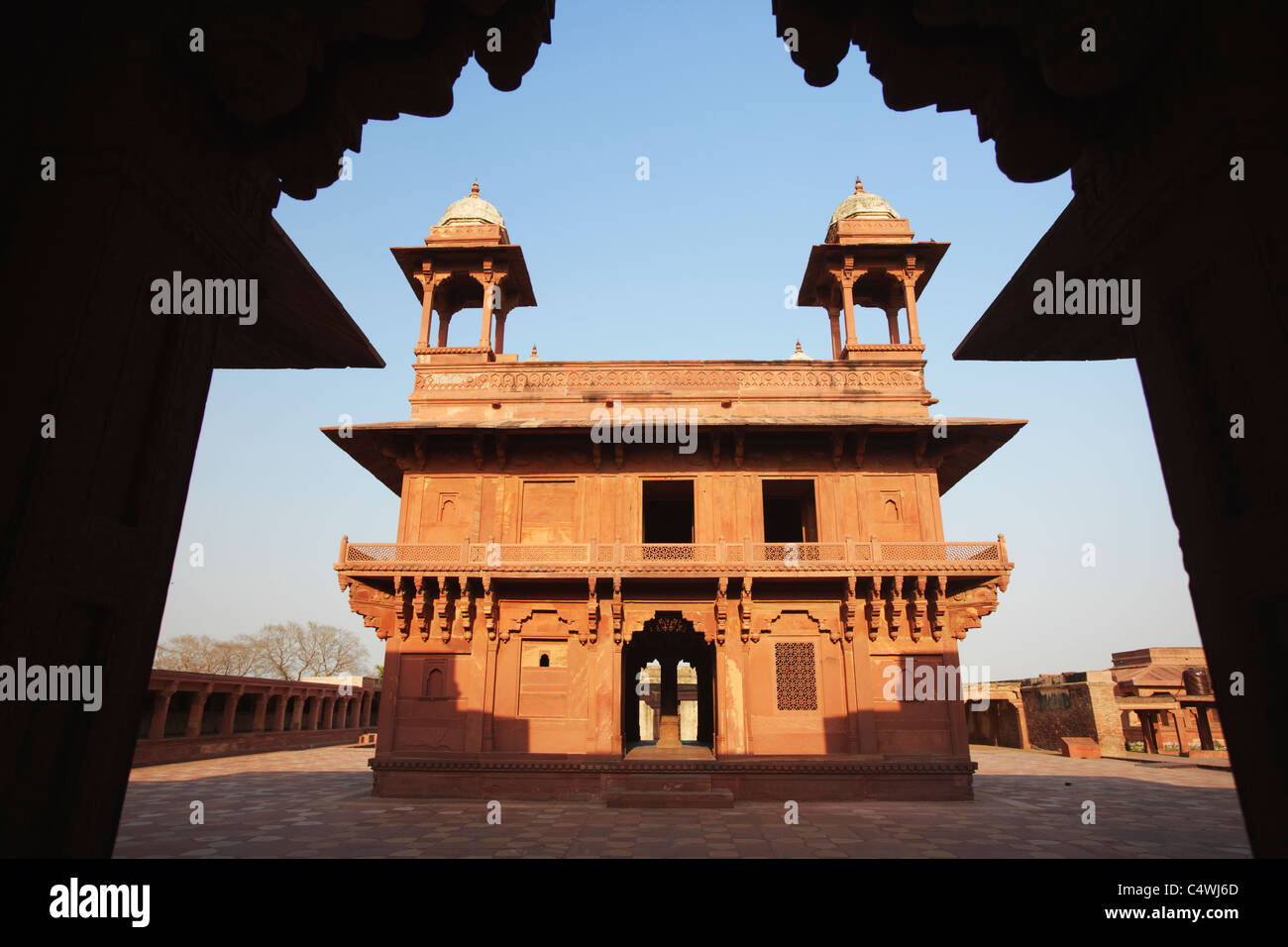 Diwam-i-Khas (Halle der privaten Publikum), Fatehpur Sikri (UNESCO Weltkulturerbe), Uttar Pradesh, Indien Stockfoto