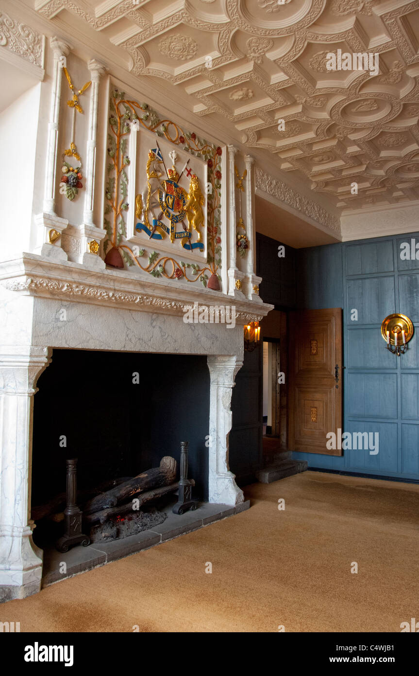 Schottland, Edinburgh. Historischen Edinburgh Castle, Royal Palace, wo Mary Queen of Scots, James VI gebar. Stockfoto