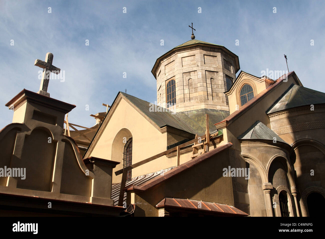 Alte armenische Kirche in Lemberg, Ukraine Stockfoto