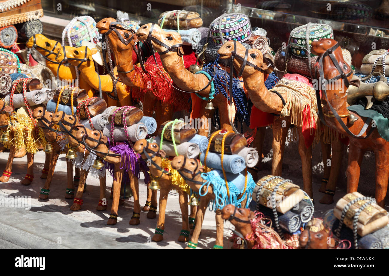 Kamel Souvenirs in Dubai, Vereinigte Arabische Emirate Stockfoto