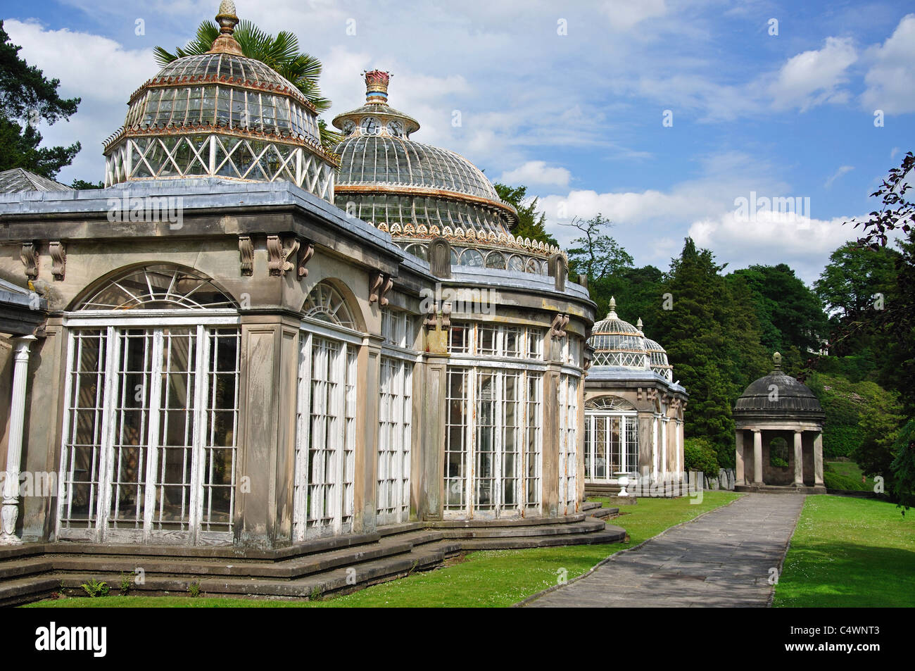 Der Pavillon im Garten bei Alton Towers Themenpark Alton, Staffordshire, England, Vereinigtes Königreich Stockfoto