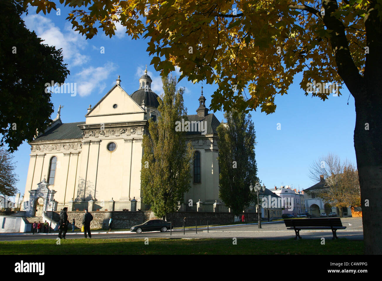 Schowkwa, Zolkiew, St. Lawrence Kathedrale, 1606-1618, Lemberg/Lviv Oblast, Westukraine Stockfoto