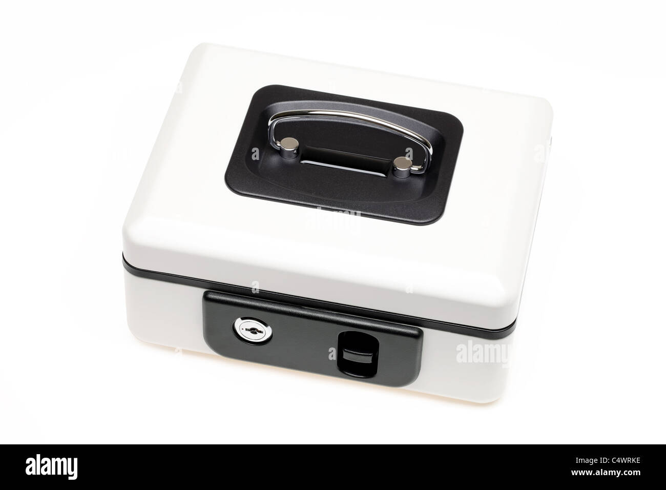 Spardose isoliert auf weißem Hintergrund Stockfoto