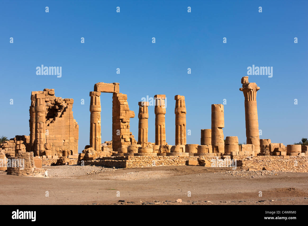 Der Tempel von Soleb, Soleb, Nord-Sudan, Afrika Stockfoto