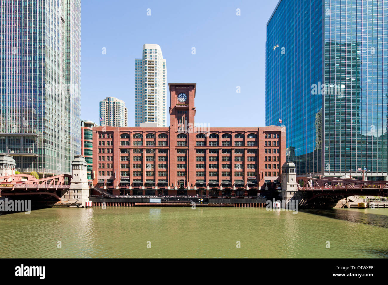 Britannica Gebäude, Chicago, Illinois Stockfoto
