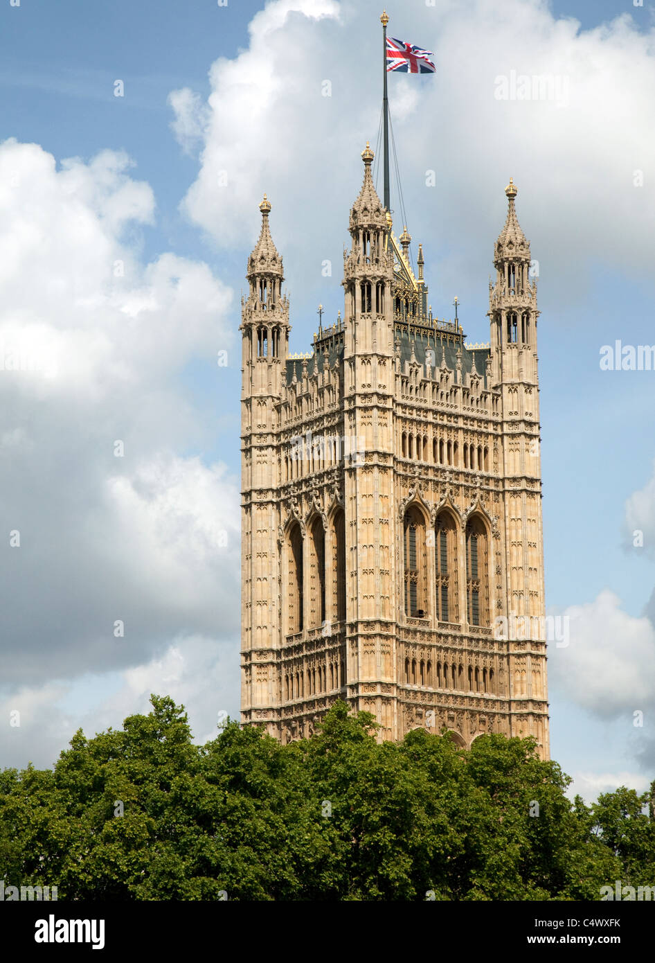 Victoria Tower, Houses of Parliament, London Stockfoto