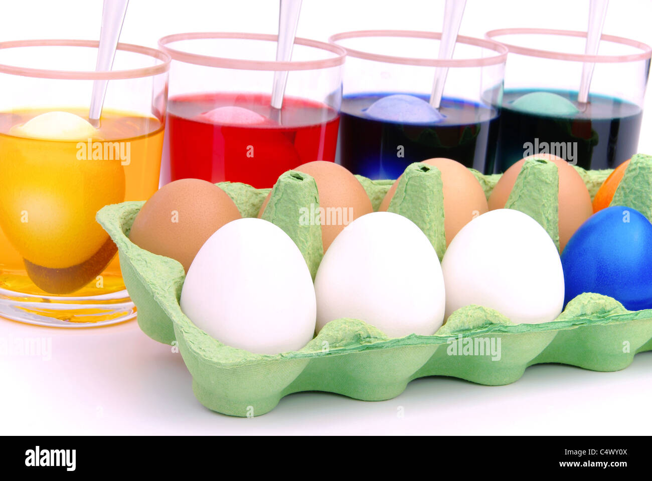 Ostereier Färben - Eiern Ostern Farbe 13 Stockfoto
