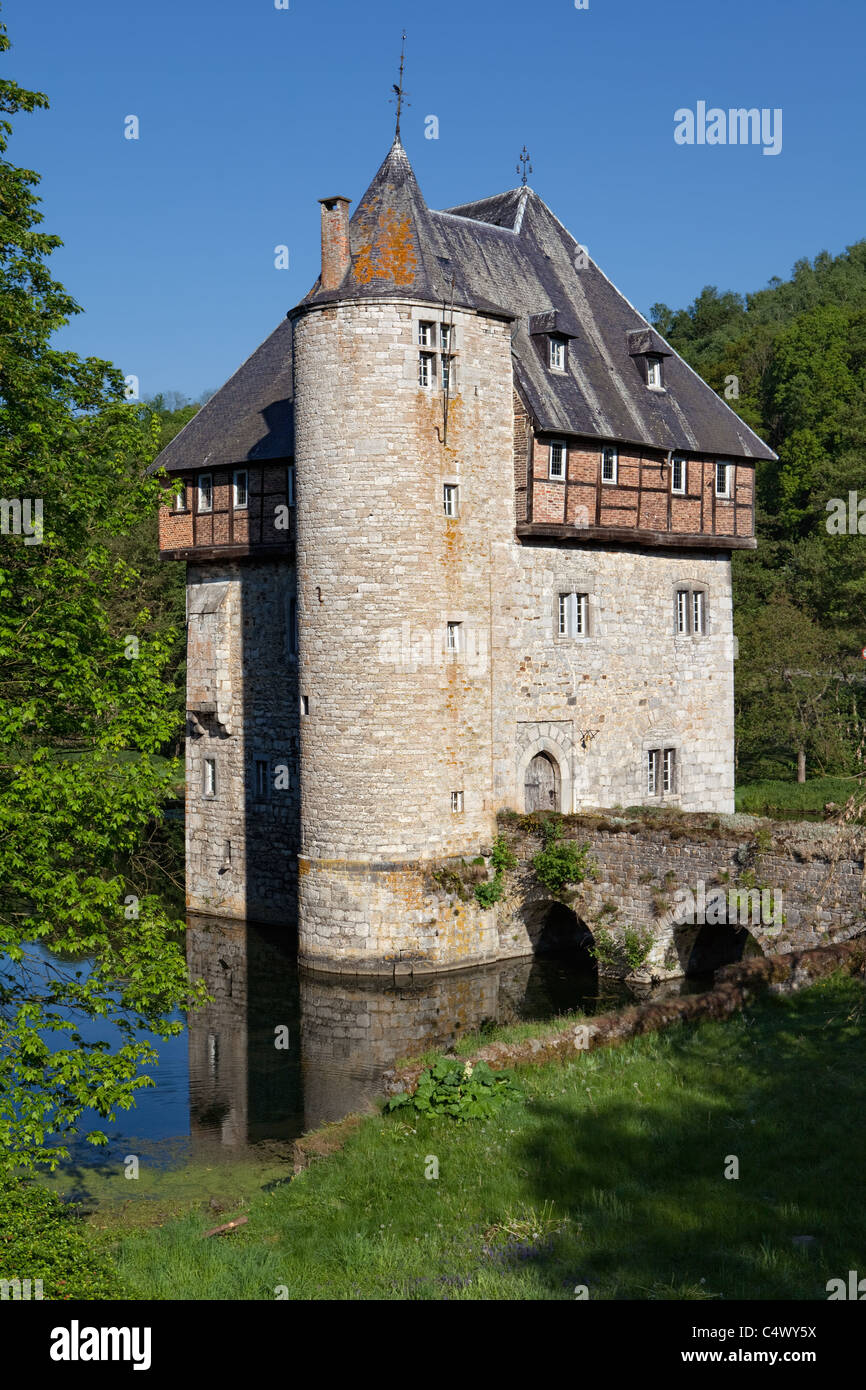 Château de Carondelet Burg, 13. Jahrhundert, Crupet, Assesse, Namur Provinz Hennegau, Belgien, Europa Stockfoto