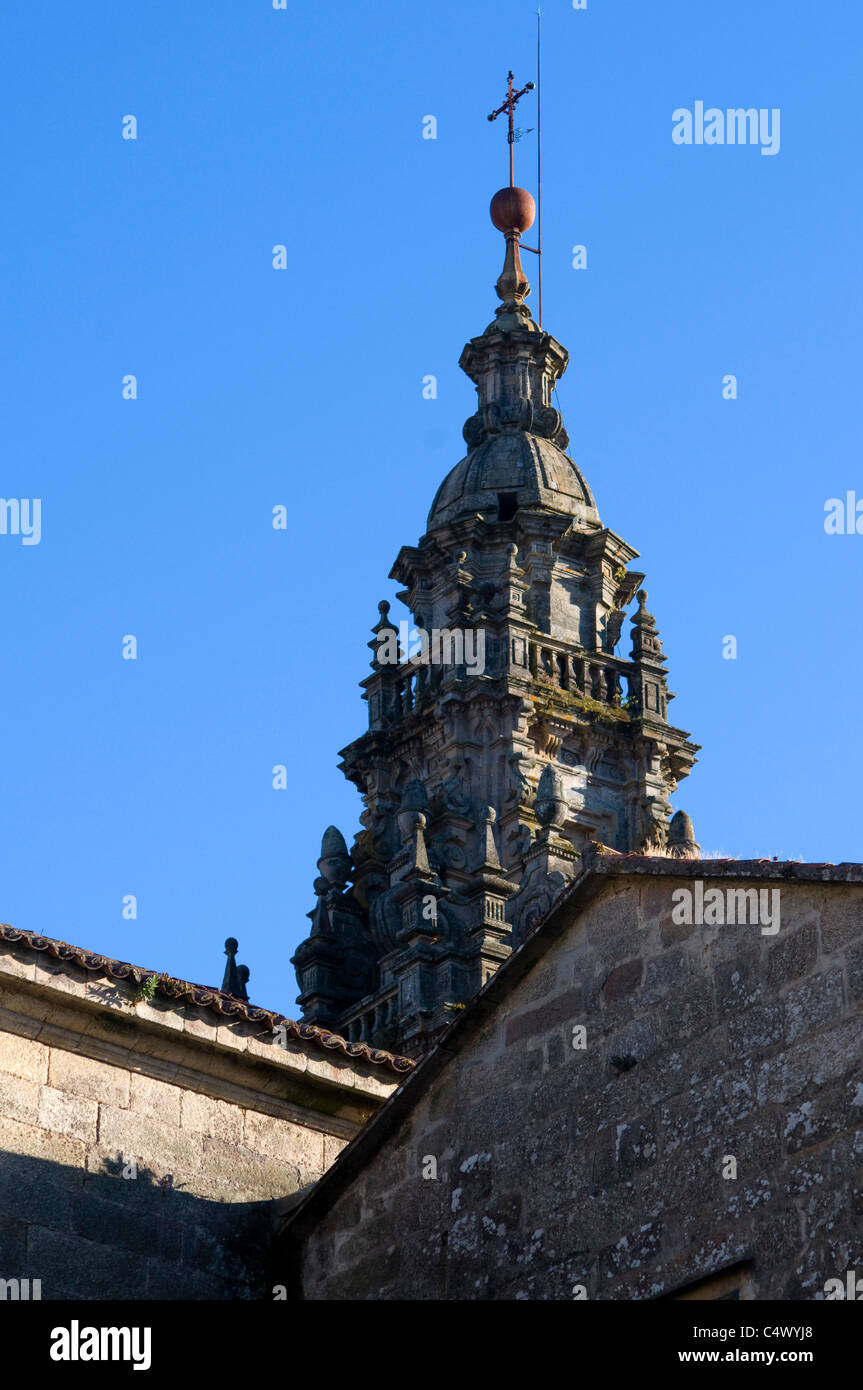 Detail der Kathedrale Santiago De Compostela Stockfoto