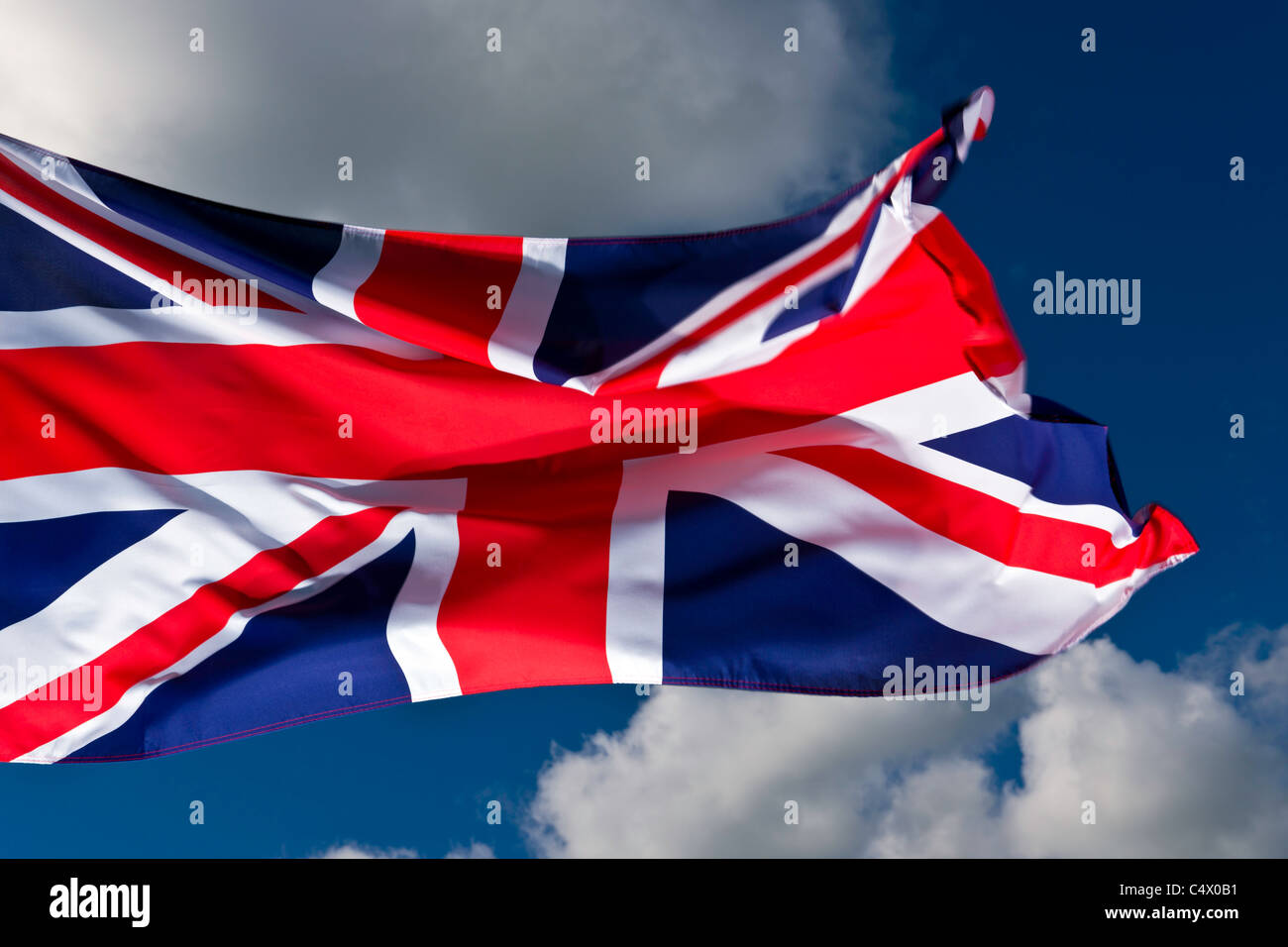 "Union Jack" - Anschluß-Markierungsfahne Stockfoto