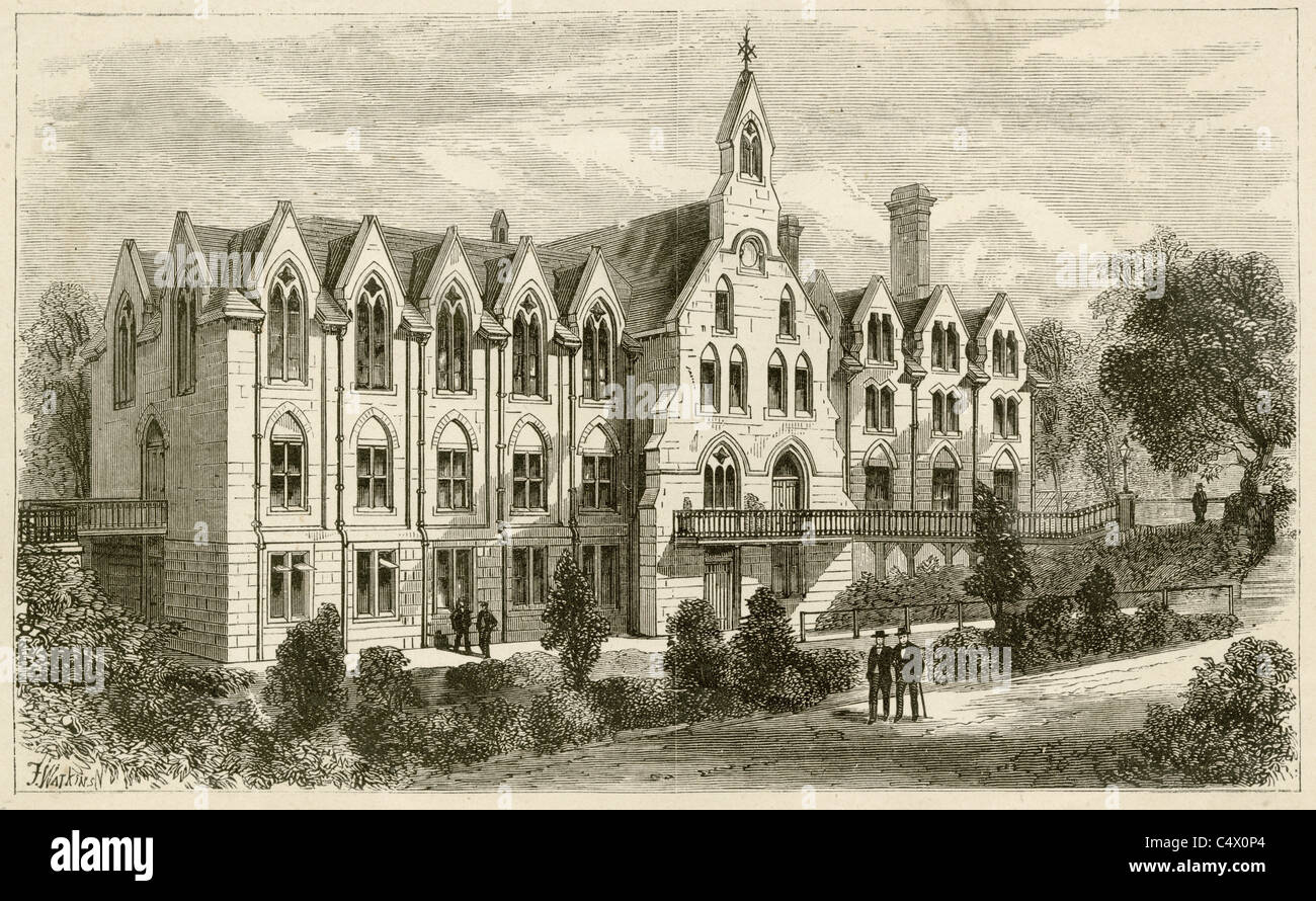 Ca. 1900 Gravur, "Royal Normal College und Academy of Music für Blinde, Upper Norwood." Stockfoto