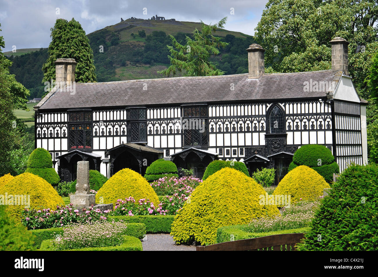 Plas Newydd (ehemalige Wohnhaus des "Ladies von Llangollen"), Llangollen, Denbighshire (Sir Ddinbych), Wales, Vereinigtes Königreich Stockfoto