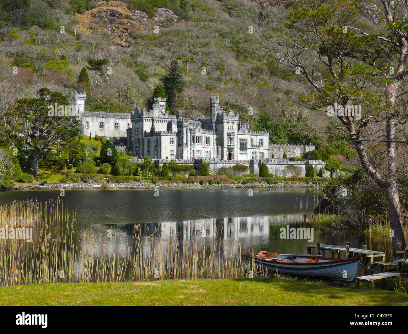 Kylemore Abbey, Co. Galway, Irland Stockfoto