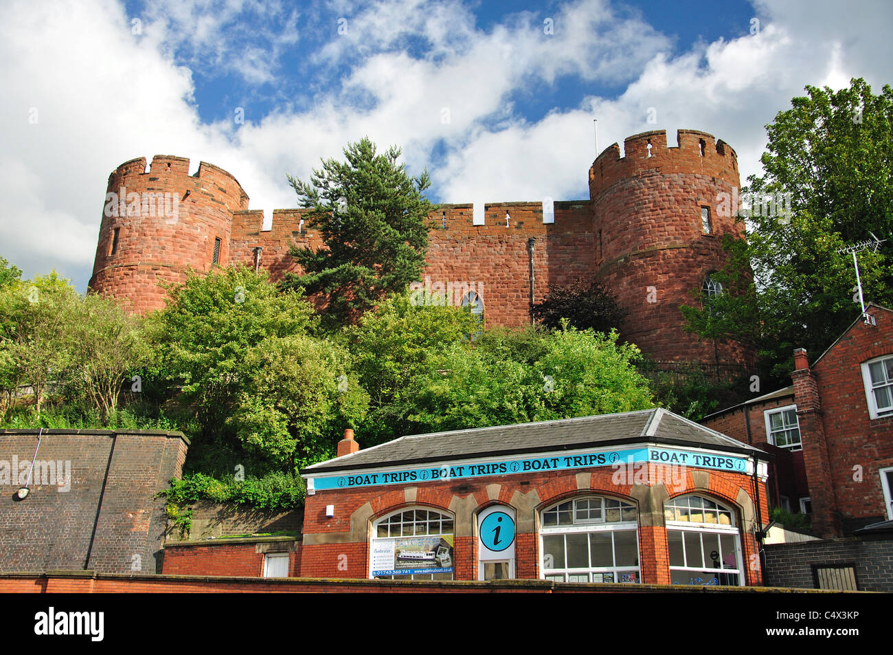 Shrewsbury Castle, Shrewsbury, Shropshire, England, Vereinigtes Königreich Stockfoto