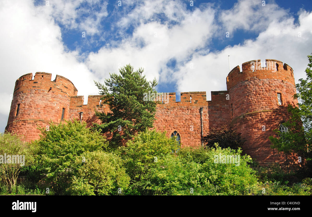 Shrewsbury Castle, Shrewsbury, Shropshire, England, Vereinigtes Königreich Stockfoto