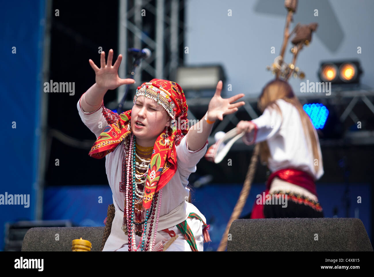 Rockfestival "Schöpfung des Friedens" nach Kasan. Oyme Etnosfera Stockfoto