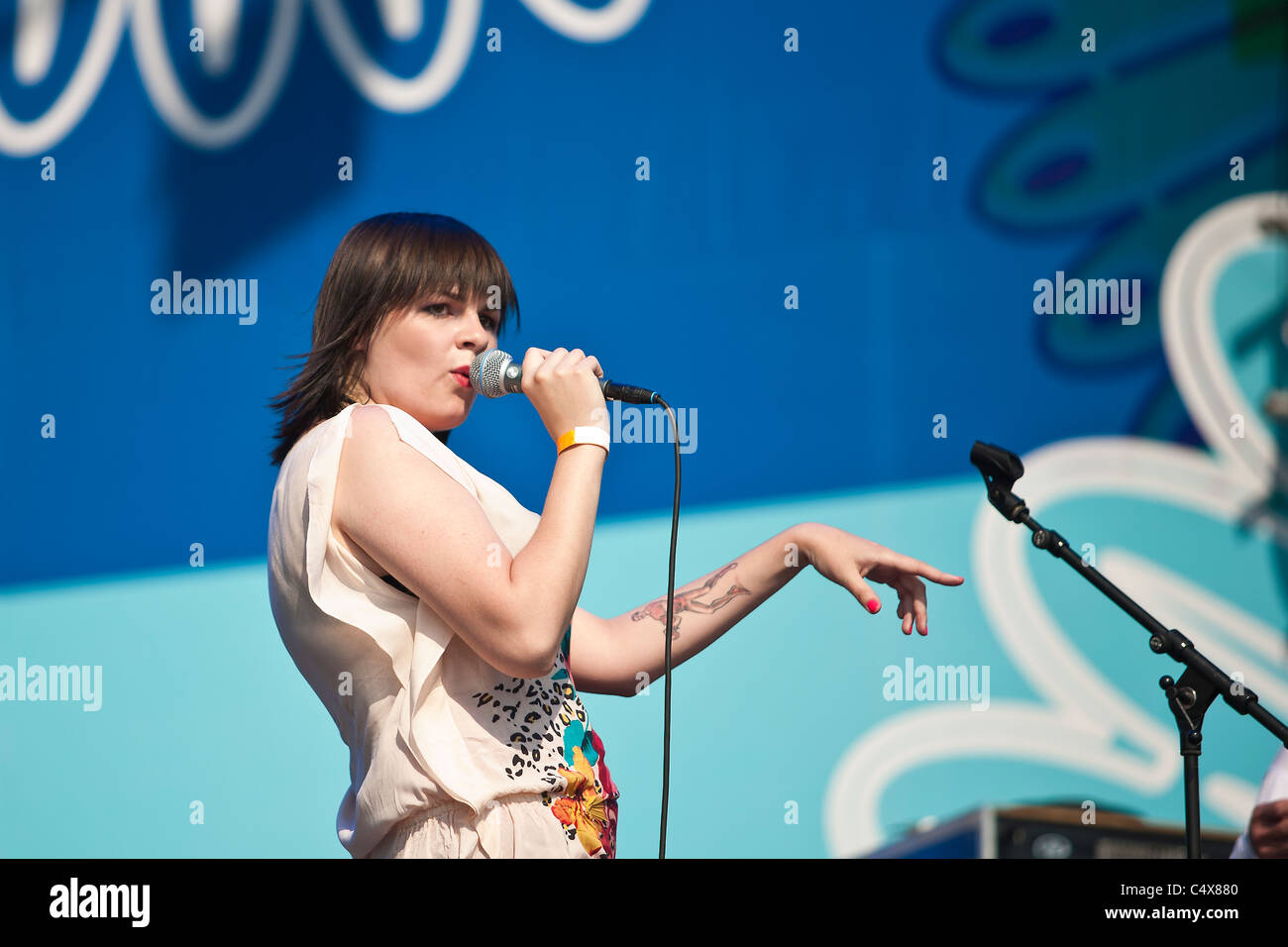 Rockfestival "Schöpfung des Friedens" nach Kasan. Сheese Menschen Stockfoto