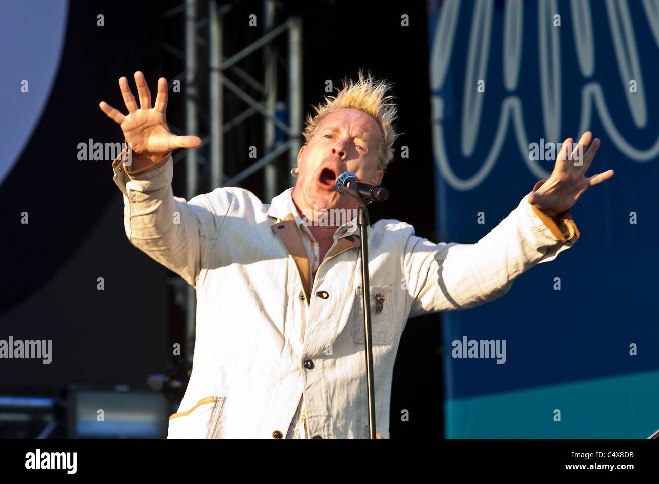 Rockfestival "Schöpfung des Friedens" nach Kasan. John Lydon Stockfoto