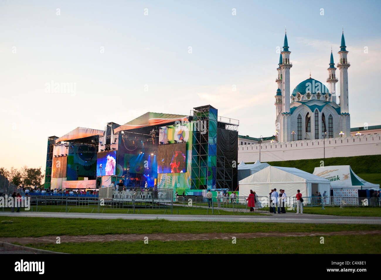 Rockfestival "Schöpfung des Friedens" nach Kasan. Stockfoto