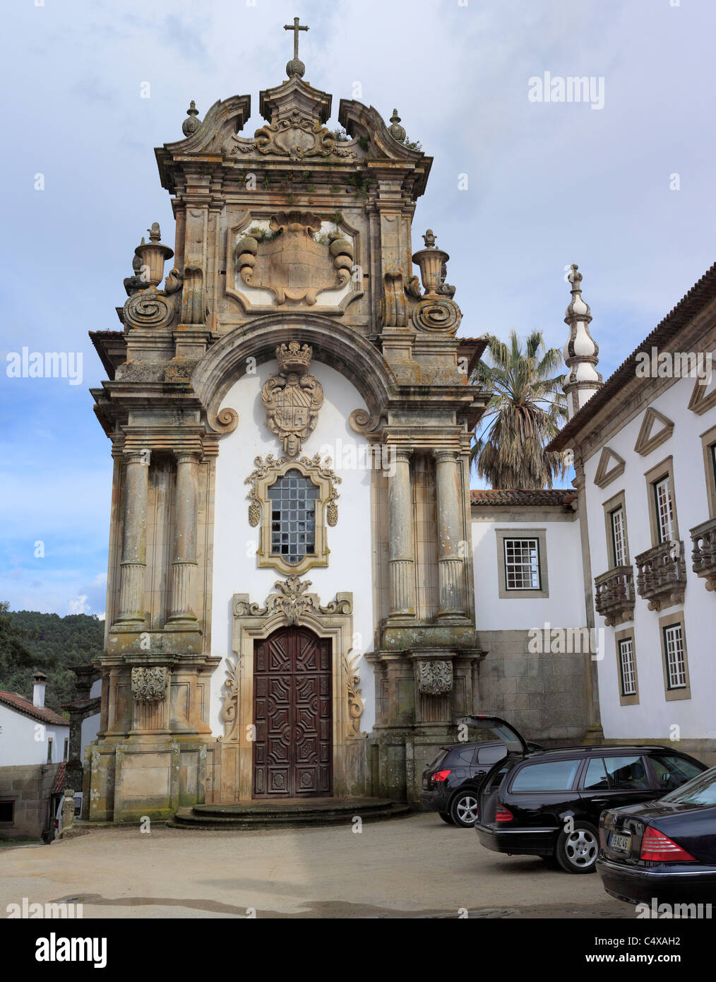 Mateus Palast (Solar de Mateus), in der Nähe von Vila Real, Portugal Stockfoto
