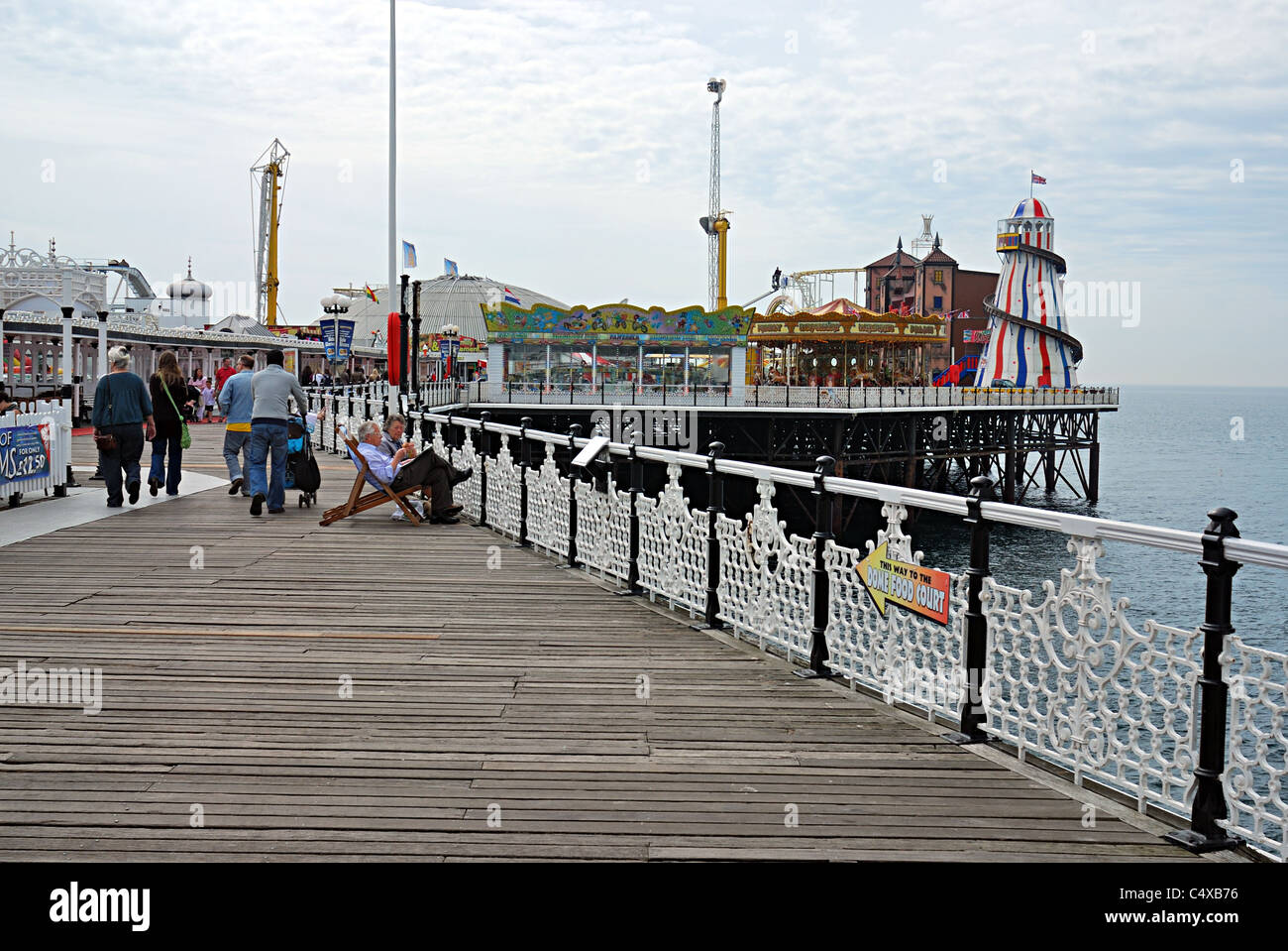 Kirmes am Pier von Brighton Stockfoto
