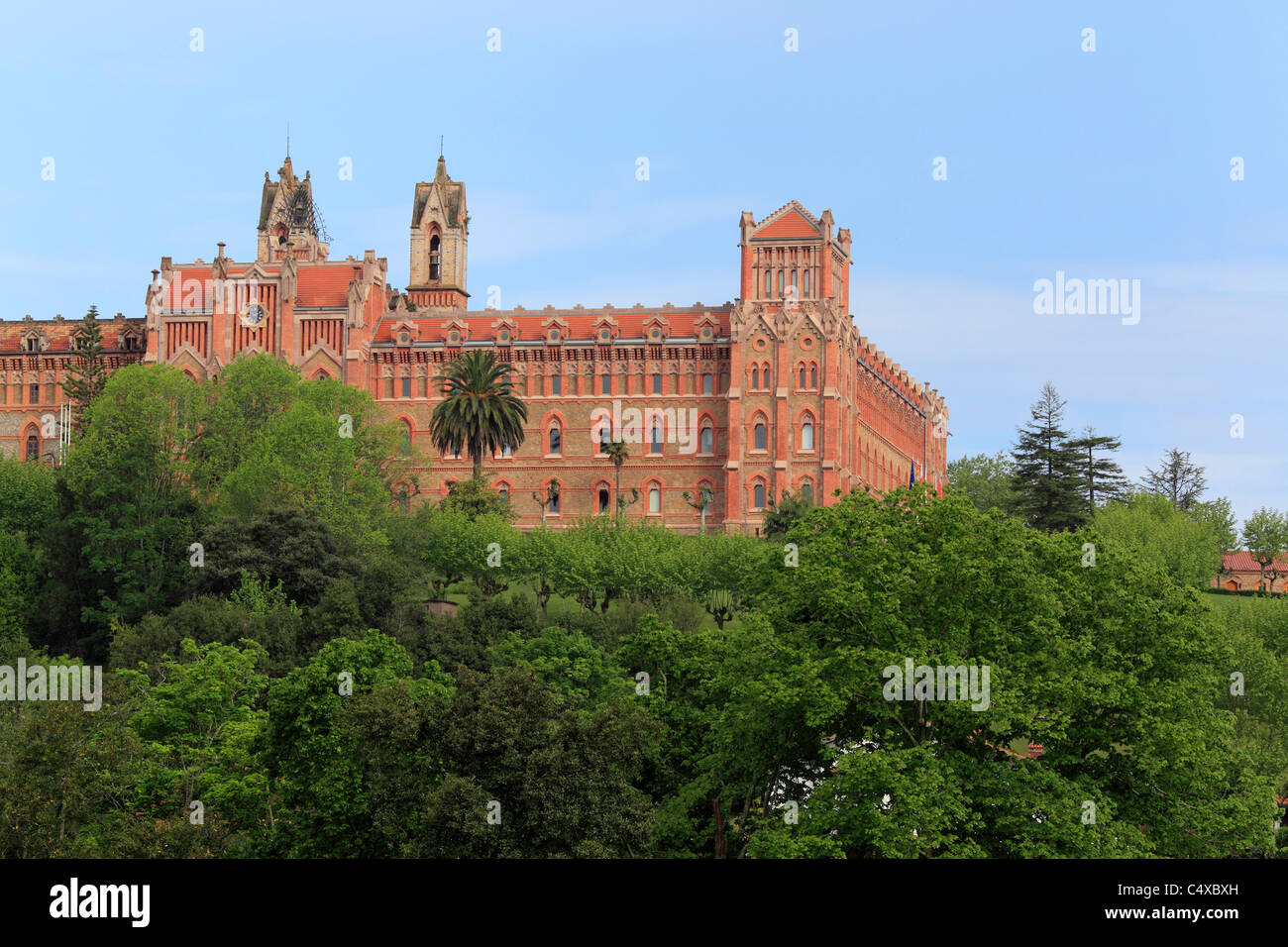 Päpstliche Universität Comillas, Kantabrien, Spanien Stockfoto