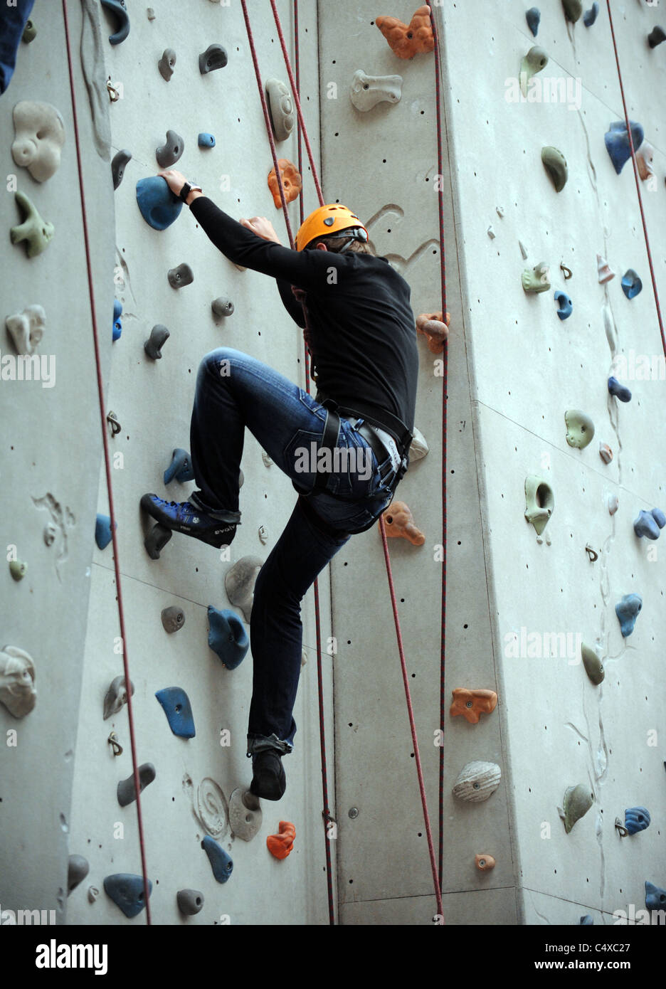 Edinburgh International Klettern Arena Ratho Stockfoto