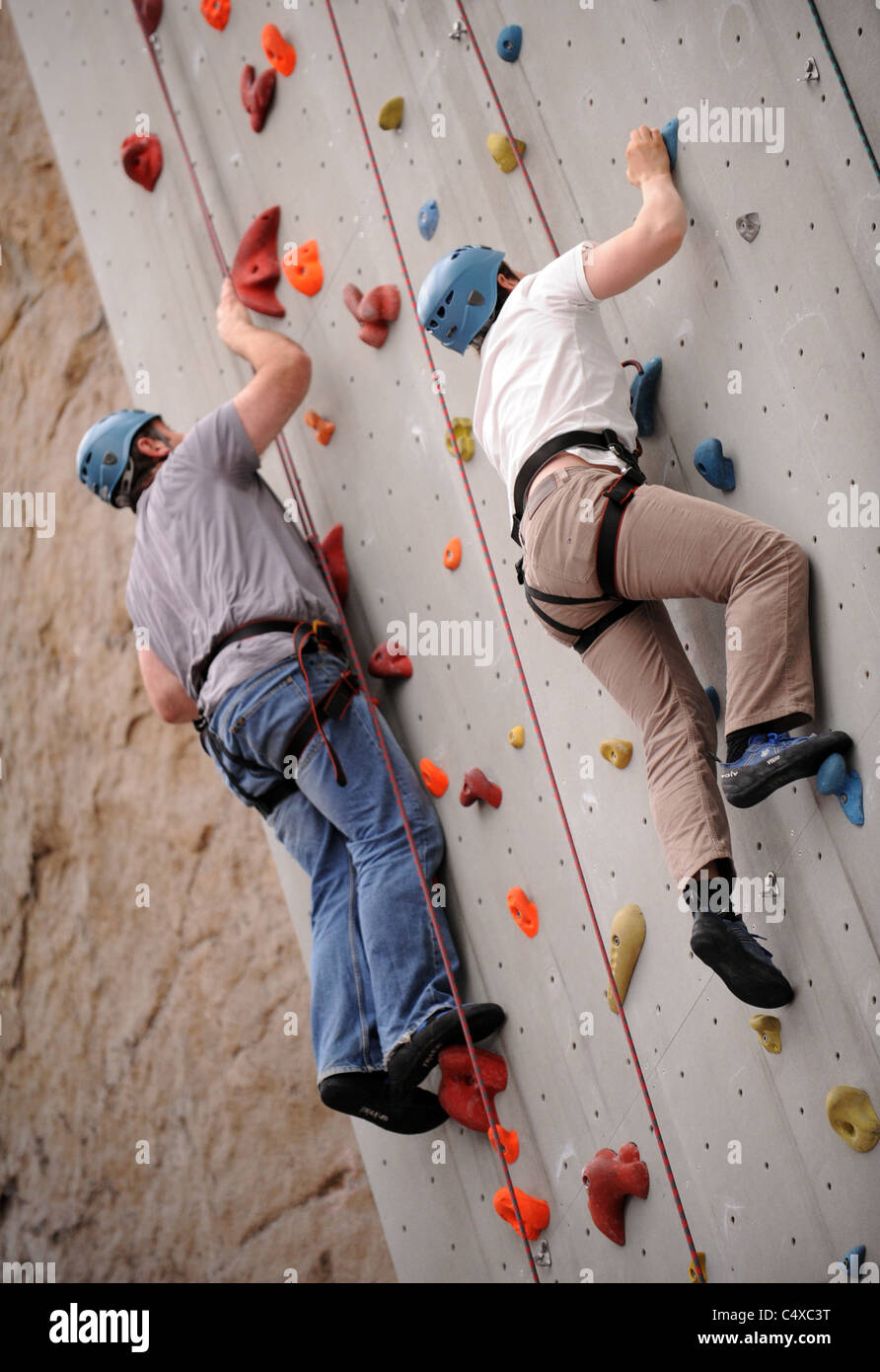 Edinburgh International Klettern Arena Ratho Stockfoto