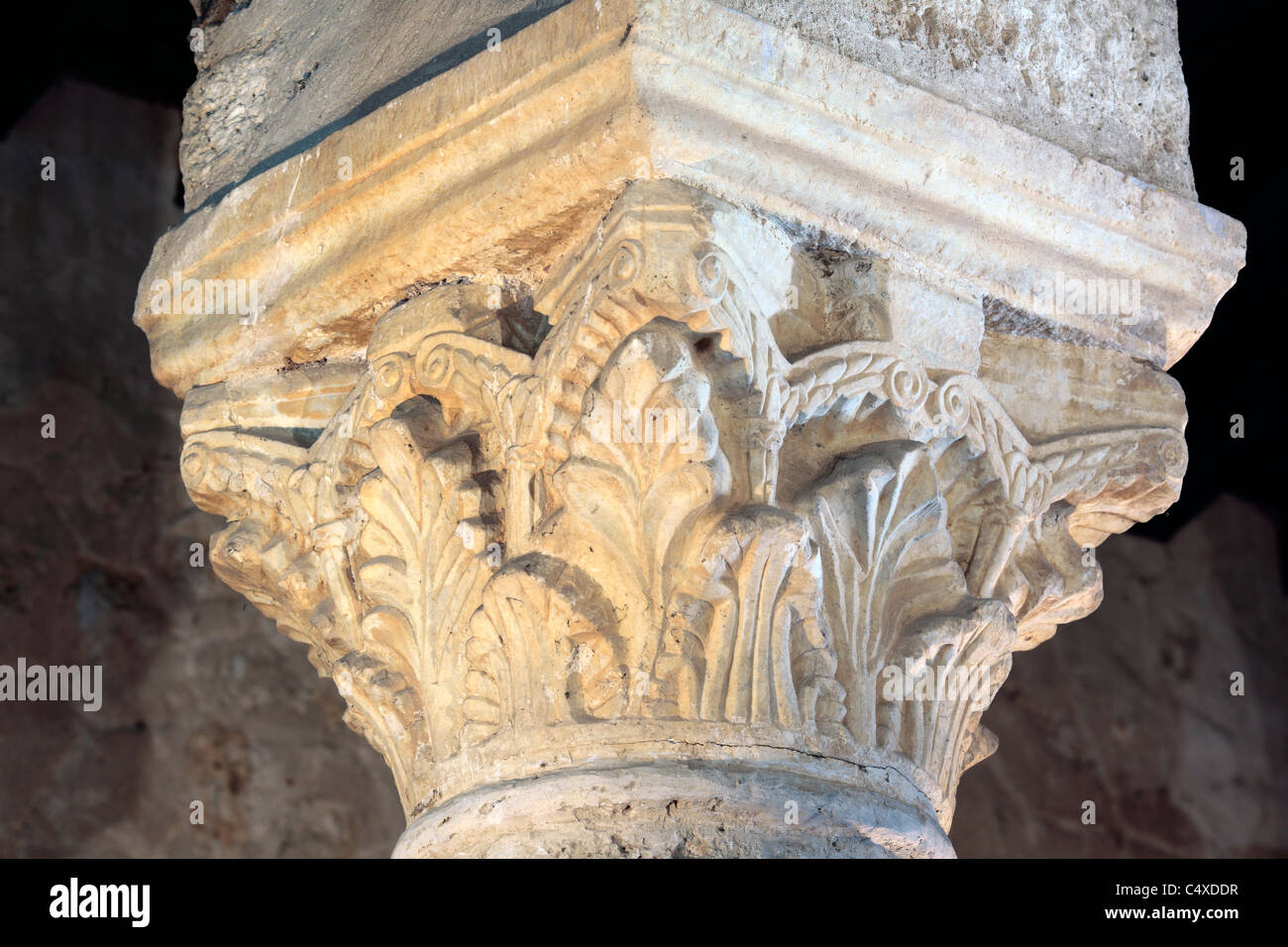 Westgotischen Kirche San Juan Bautista (7. Jahrhundert), Banos de Cerrato, Valladolid, Kastilien und Leon, Spanien Stockfoto