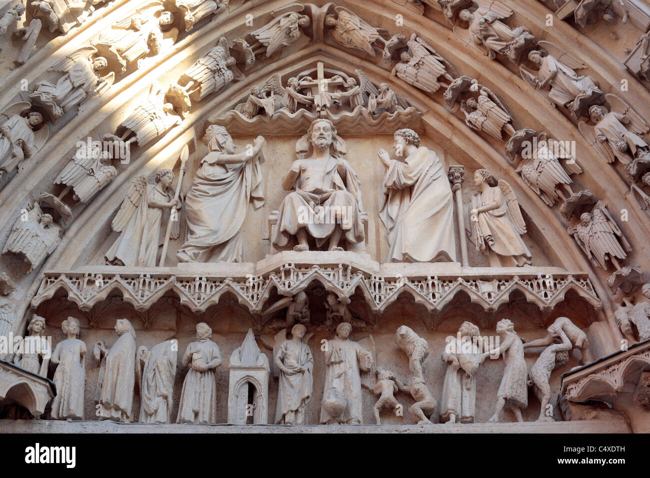Romanische Portal, Kathedrale, Burgos, Kastilien und Leon, Spanien Stockfoto