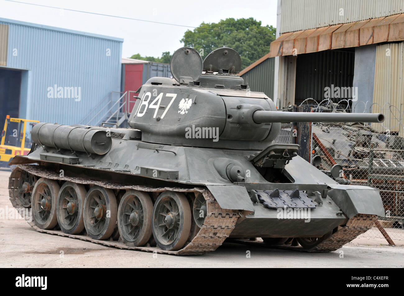 Russischen T34 tank Stockfoto