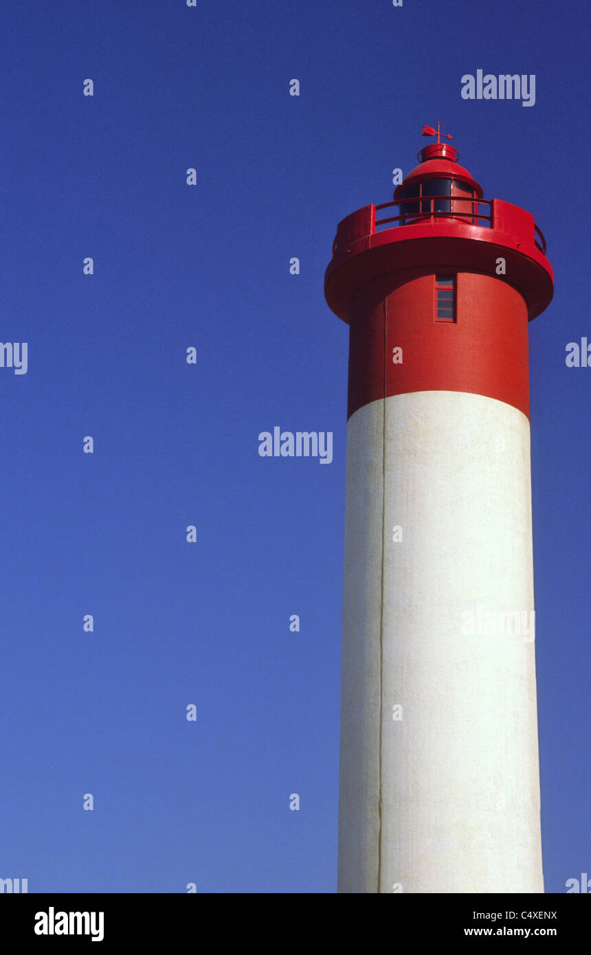 Umhlanga Rocks Leuchtturm, Durban. Stockfoto