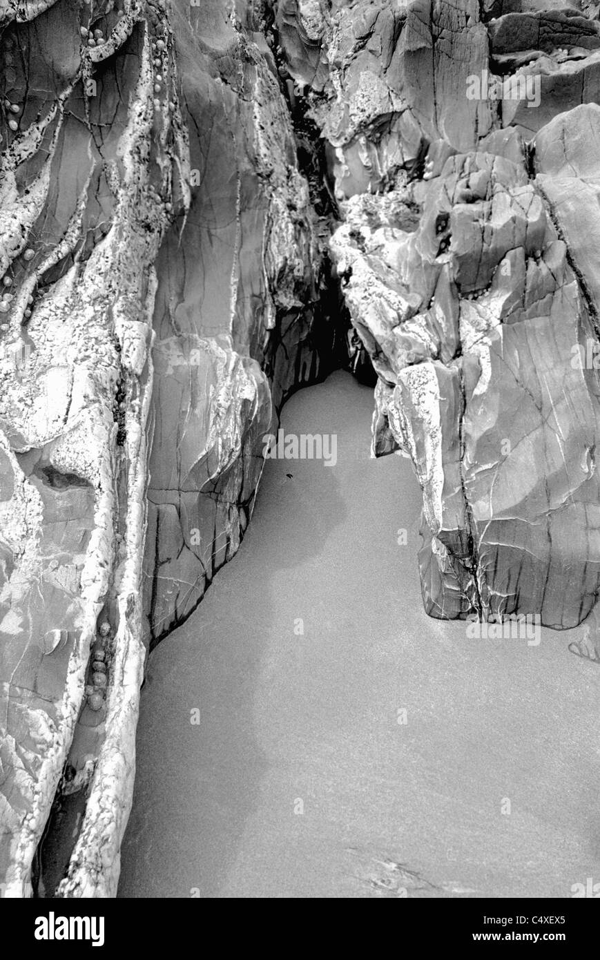 Felsformation am Meer Stockfoto