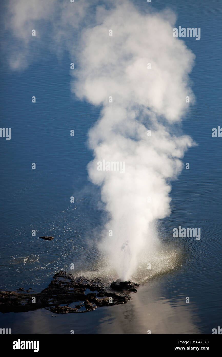 Lake Bogoria Geysir und heißen Quellen. Kenia Stockfoto